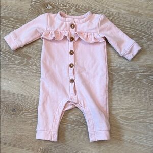 Nordstrom Soft Pink Baby Onesie Size 3 Months